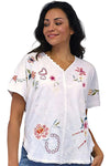 Caite Tessa Tee in White Style CTVK358
