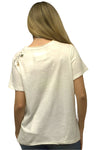 Kyla Seo Comfort By Caite Kara Tee in Ivory Style KSBHC58