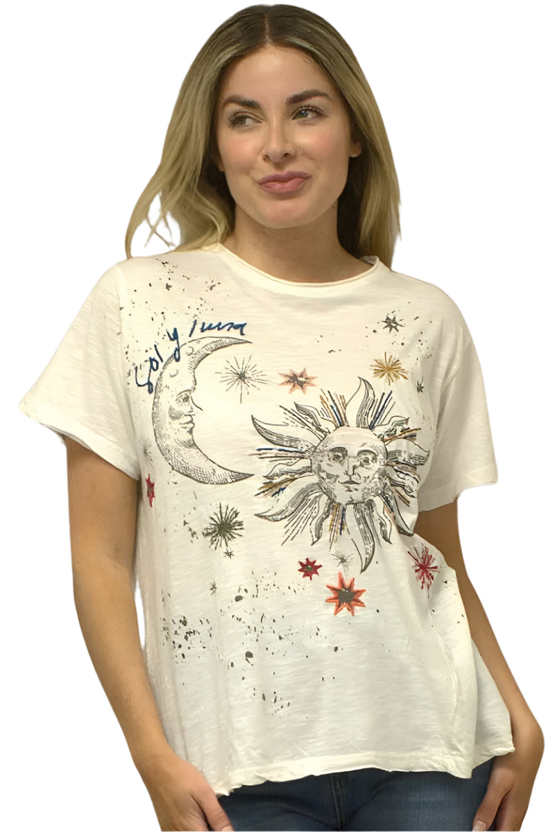  Kyla Seo Comfort By Caite Kara Tee in Ivory Style KSBHC58