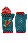 Lost Horizons Knitwear Aubrey Women's Wool Knit Hand Warmers in Teal