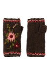 Lost Horizons Knitwear Olivia Women's Wool Knit Handwarmers in Brown