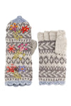 Lost Horizons Knitwear Sadie Women's Wool Knit Finger Mittens in Light Natural
