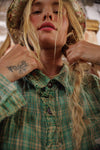 Magnolia Pearl Adison Workshirt in Green Chili - TOP1391-GNCIL-OS