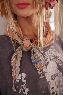  Magnolia Pearl Agathe French Floral Scarf in Sunfaded Azalea - SCARF235-SUNAZ-OS