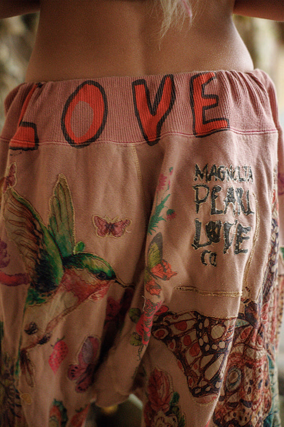 Magnolia Pearl Applique La Jolla Joggers in Sunfaded Acai - PANTS913-SNFAQ-OS
