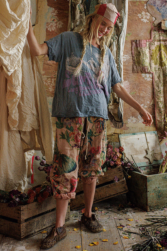 Magnolia Pearl Applique La Jolla Joggers in Sunfaded Acai - PANTS913-SNFAQ-OS