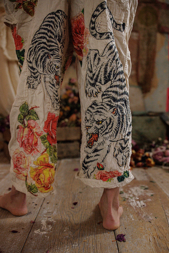 Magnolia Pearl Birch Floral Love Overalls in Moonlight - OVERALLS176-MOON-OS