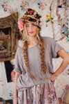 Magnolia Pearl Boyfriend T in Moss Gray - TOP1031-MOSGR-OS