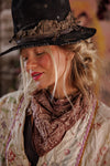 Magnolia Pearl Carnal Handkerchief in Umber - SCARF214-UMBER-OS