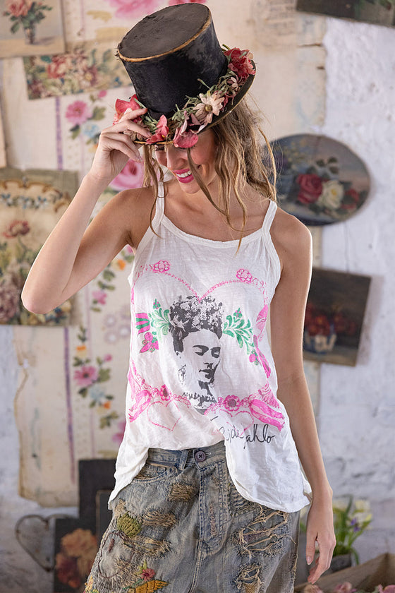 Magnolia Pearl Corazon Luminoso Lana Tank in True - TANK356-TRUE-OS
