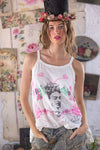 Magnolia Pearl Corazon Luminoso Lana Tank in True - TANK356-TRUE-OS
