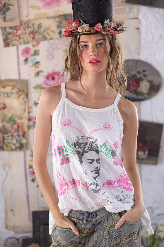 Magnolia Pearl Corazon Luminoso Lana Tank in True - TANK356-TRUE-OS