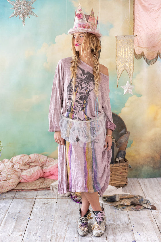 Magnolia Pearl Cosmic Love Viggo T Dress in Sunfaded Azalea - DRESS1326-SUNAZ