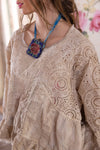 Magnolia Pearl Eyelet Dea Blouse in Swan - TOP2212-SWAN-OS