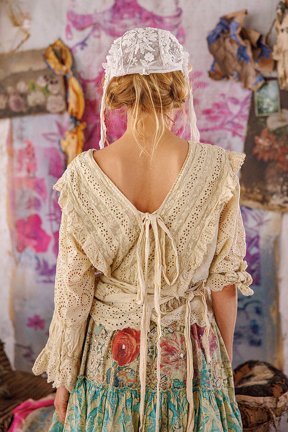 Magnolia Pearl Eyelet Rosario Blouse in Moonlight - TOP2159-MOON-OS