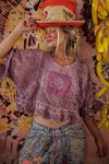 Magnolia Pearl Eyelet Rosemary Blouse in Purple Boba - TOP2215-PPBOB-OS