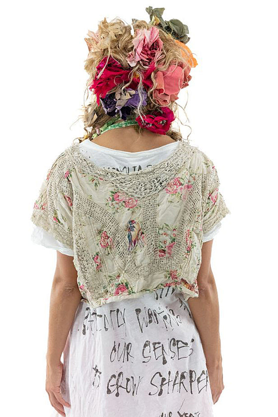 Magnolia Pearl Floral Dejah Cropped Blouse - TOP1334-NONE