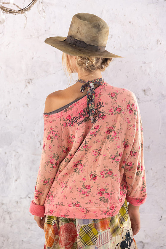 Magnolia Pearl Floral Hawk Richi Sweatshirt in Azalea Floral - TOPO1746-AZAFL