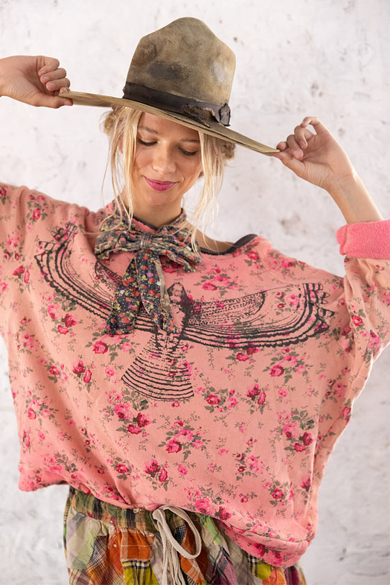 Magnolia Pearl Floral Hawk Richi Sweatshirt in Azalea Floral - TOPO1746-AZAFL