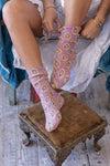 Magnolia Pearl Floral Lil Dipper Socks in Avignon - SOCKS098-AVIGN