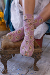 Magnolia Pearl Floral Lil Dipper Socks in Avignon - SOCKS098-AVIGN