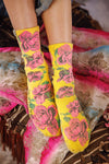 Magnolia Pearl Floral MP Socks in Morning Rose - SOCKS141-MNGRS-OS