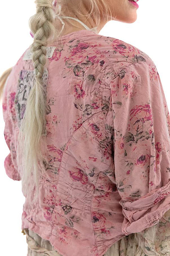Magnolia Pearl Floral Odetta Cropped Jacket in Aneetha Rose