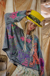 Magnolia Pearl Graphics Raji Hoodie in Prince - TOP2983-PRNCE-OS