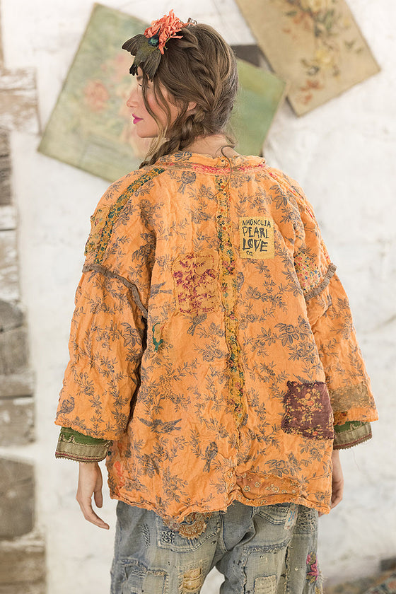 Magnolia Pearl Julian Floral Kimono in Marmalade - JACKET946-MARMA