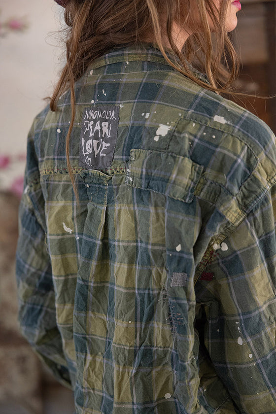 Magnolia Pearl Landes Workshirt in Uncle Joe's Plaid - TOP2240-UJPL-OS