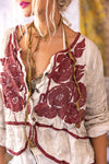 Magnolia Pearl Linen Juno Jacket in Moonlight - JACKET465-MOON