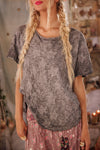Magnolia Pearl Little Star Applique T in Meteorite - TOP1991-MTRIT-OS
