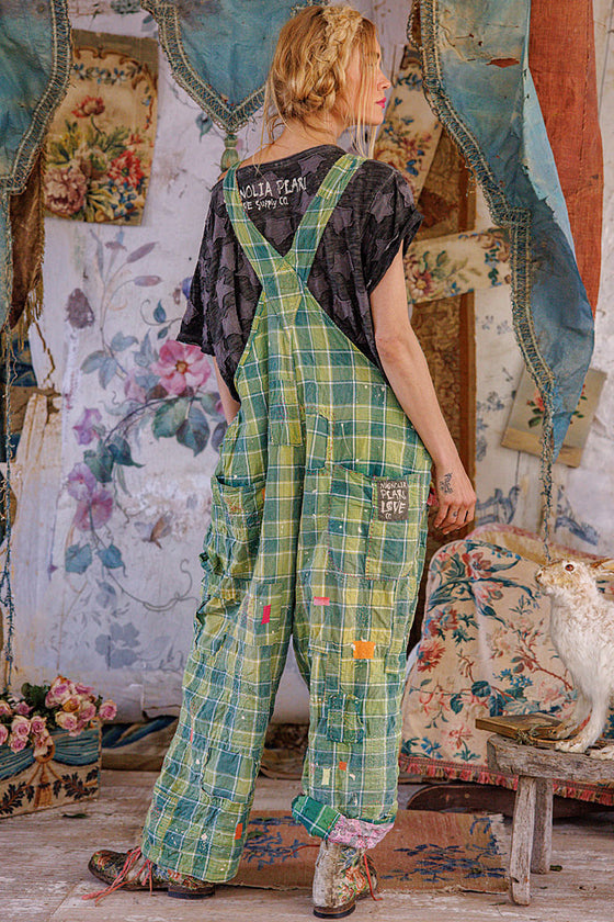 Magnolia Pearl Love Overalls in Uncle Joe's Plaid - OVERALLS160-UJPL-OS