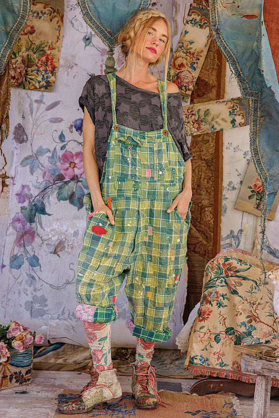Magnolia Pearl Love Overalls in Uncle Joe's Plaid - OVERALLS160-UJPL-OS