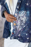 Magnolia Pearl Paint Splatter Crop Tancy Coat in Workwear - JACKET908-WRKWR
