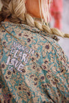 Magnolia Pearl Patchwork Adison Workshirt in Blue Eyes - TOP2252-BLUEY-OS