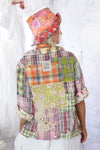 Magnolia Pearl Patchwork Asher Pullover in Madras Rainbow - TOP1512-MADRB
