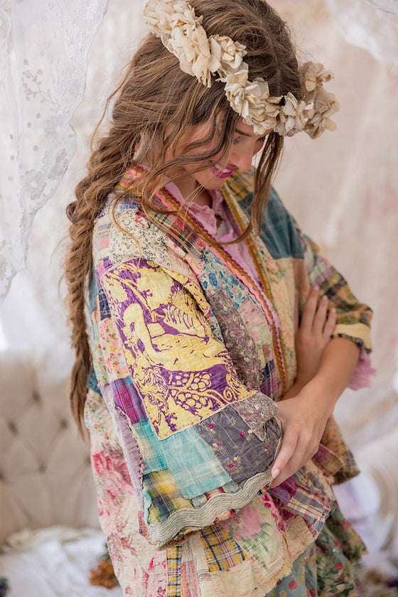 Magnolia Pearl Patchwork Dekker Kimono in Madras Calico - JACKET1152-MADCA