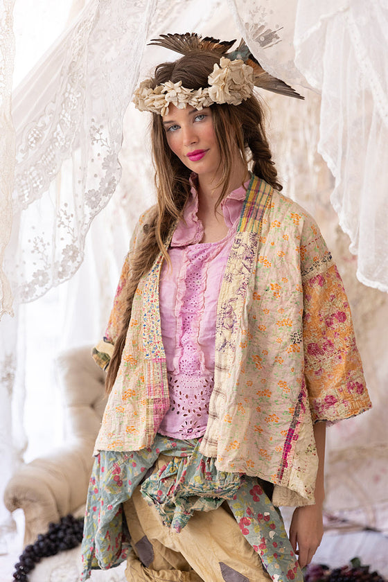 Magnolia Pearl Patchwork Dekker Kimono in Madras Calico - JACKET1152-MADCA