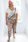 Magnolia Pearl Patchwork Love Overalls in Madras Rainbow - OVERALLS073-MADRB