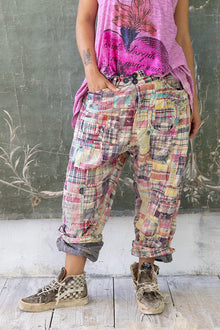  Magnolia Pearl Patchwork Miner Pants in Madras Rainbow - Pants 513