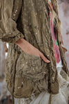 Magnolia Pearl Patchwork Polka Smock in Ember Glow - TOP2529-EMBGL-OS