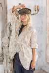 Magnolia Pearl Print Cordelia Night Shirt in Lake of Roses - TOP1148-LAKER