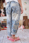 Magnolia Pearl Quilted Eden Miner Denims in Washed Indigo - PANTS780-WSHID-OS