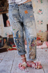 Magnolia Pearl Quilted Eden Miner Denims in Washed Indigo - PANTS780-WSHID-OS