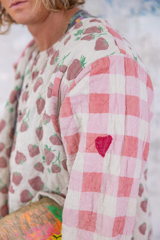 Magnolia Pearl Quilted Edi Coat in Poteet Picnic - JACKET578-PTPCN-OS