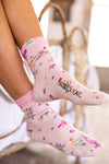 Magnolia Pearl Skate Boos MP Socks in Azalea Dip Dye - SOCKS103-AZADD