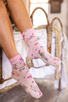 Magnolia Pearl Skate Boos MP Socks in Azalea Dip Dye - SOCKS103-AZADD