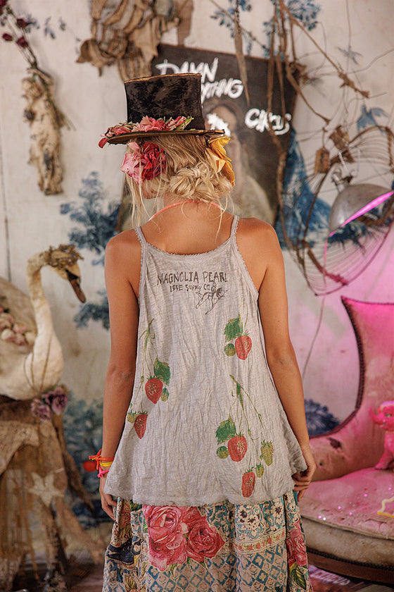 Magnolia Pearl Strawberry Lana Tank in Pebble - TANK426-PBLE-OS