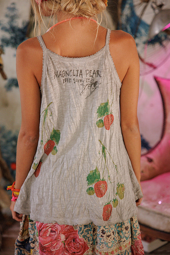 Magnolia Pearl Strawberry Lana Tank in Pebble - TANK426-PBLE-OS